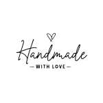 Elegant Handmade With Love Minimalist Logo