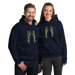 Sudadera con capucha Pavos reales